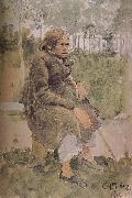 Ilia Efimovich Repin Humpback people France oil painting artist